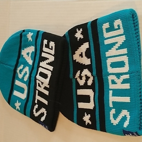 Boston Blue Accessories - Boston Blue USA STRONG Set of 2 Hats One Size Beanie Cap